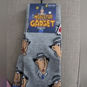 Inspector Gadget Crew Socks Unisex Gift (Size 7-12) NWT